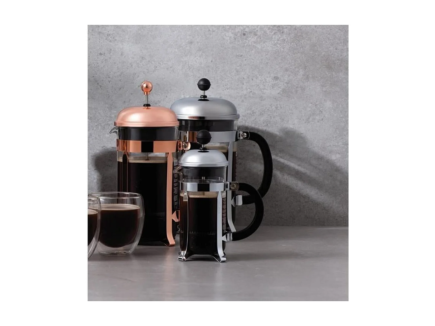 Cafetière Chambord 12 tasses en inox - sans boîte