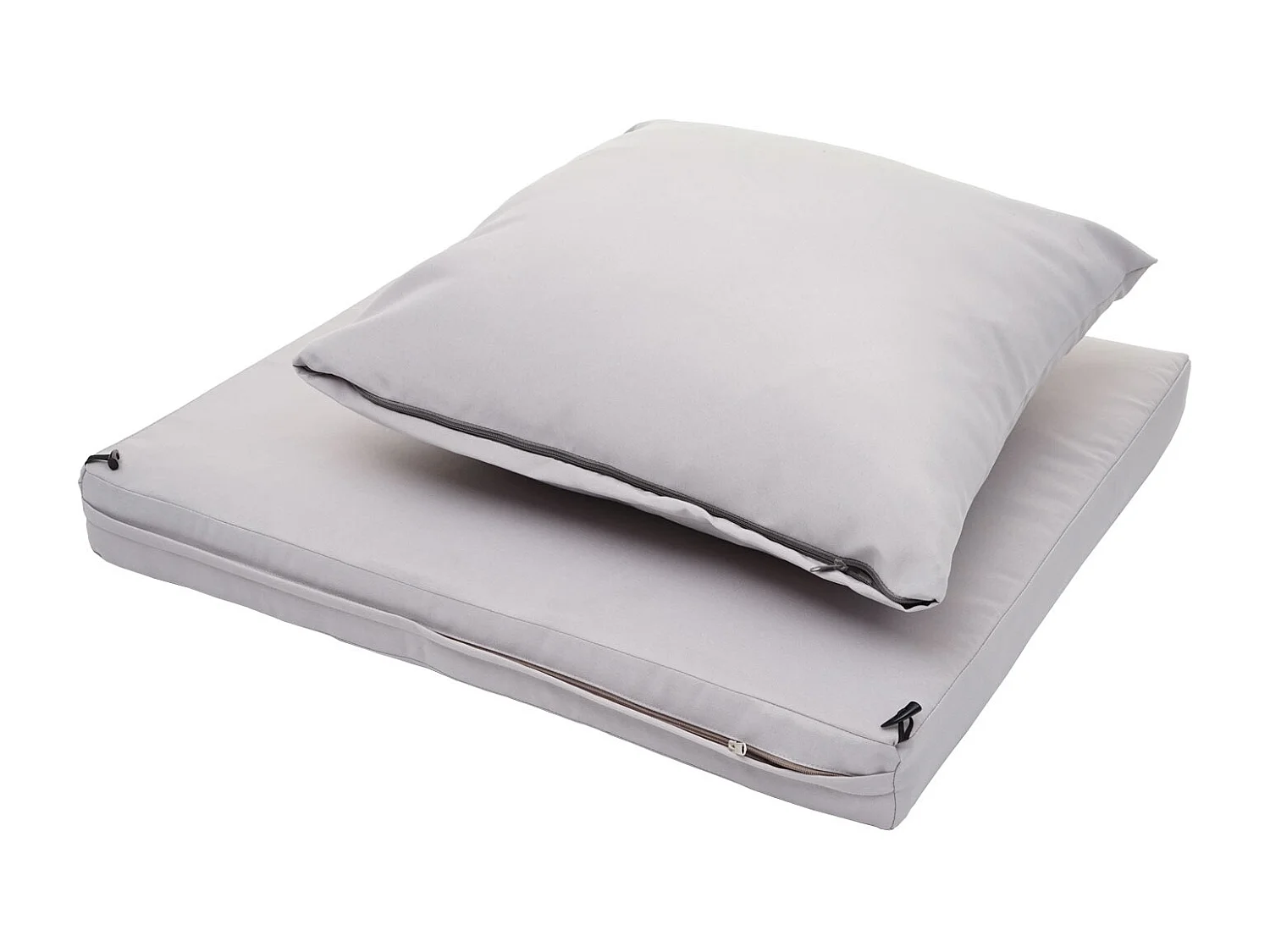 Poly-Rattan Fauteuil MCW-G16 (lot de 2),  noir, coussin gris clair