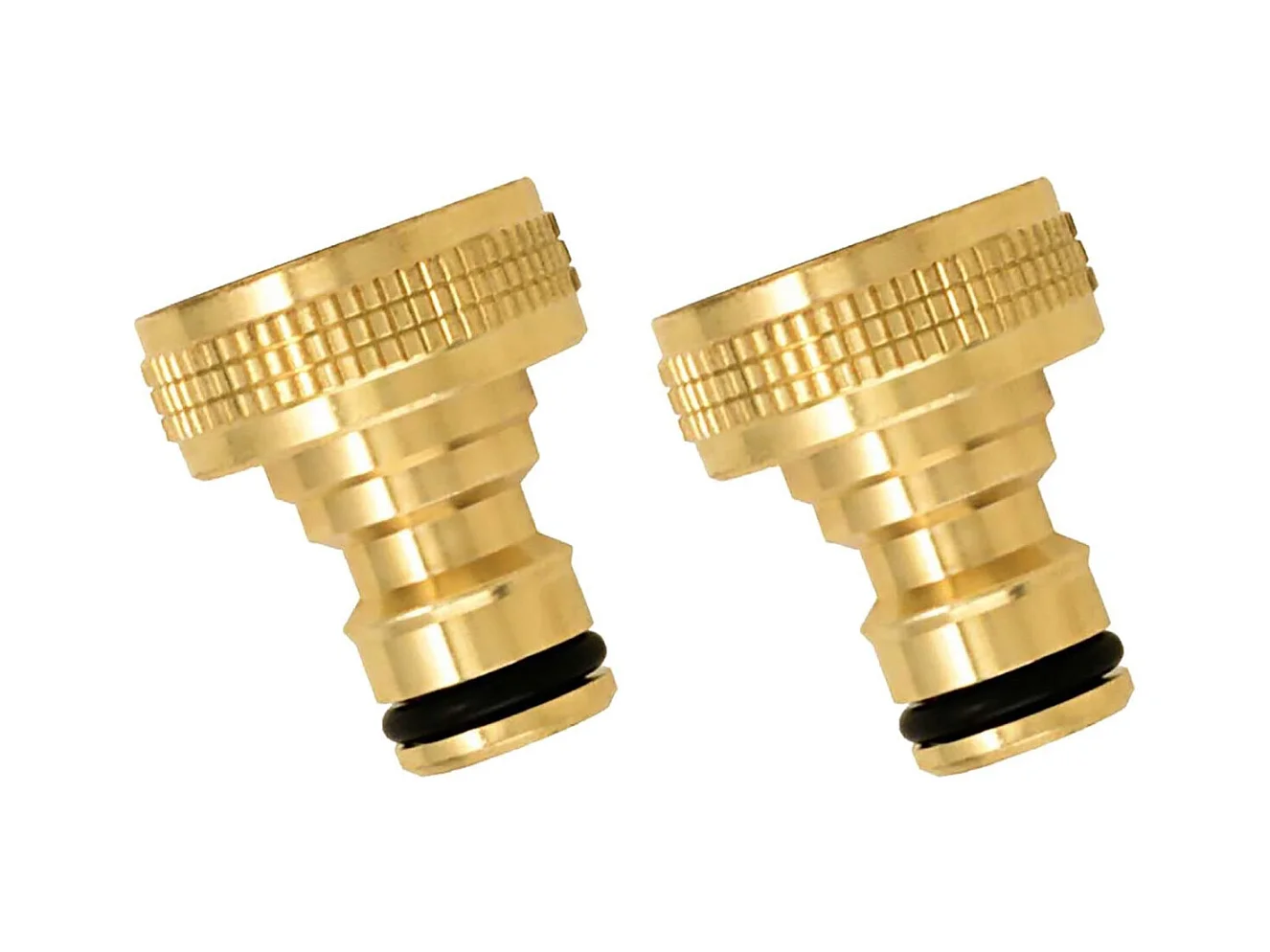 Nez de robinet femelle en laiton (Lot de 2)