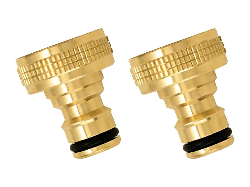 Nez de robinet femelle en laiton (Lot de 2)