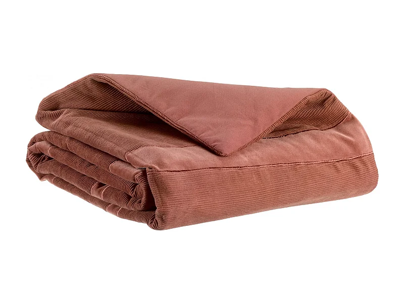Gerippte Bettdecke Fara Rosenholz 85 x 200 cm