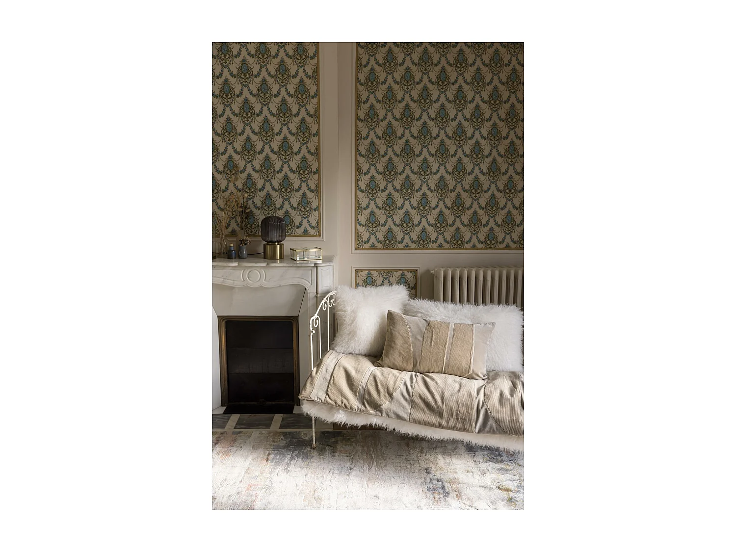 Gerippte Bettdecke Fara Leinen 85 x 200 cm