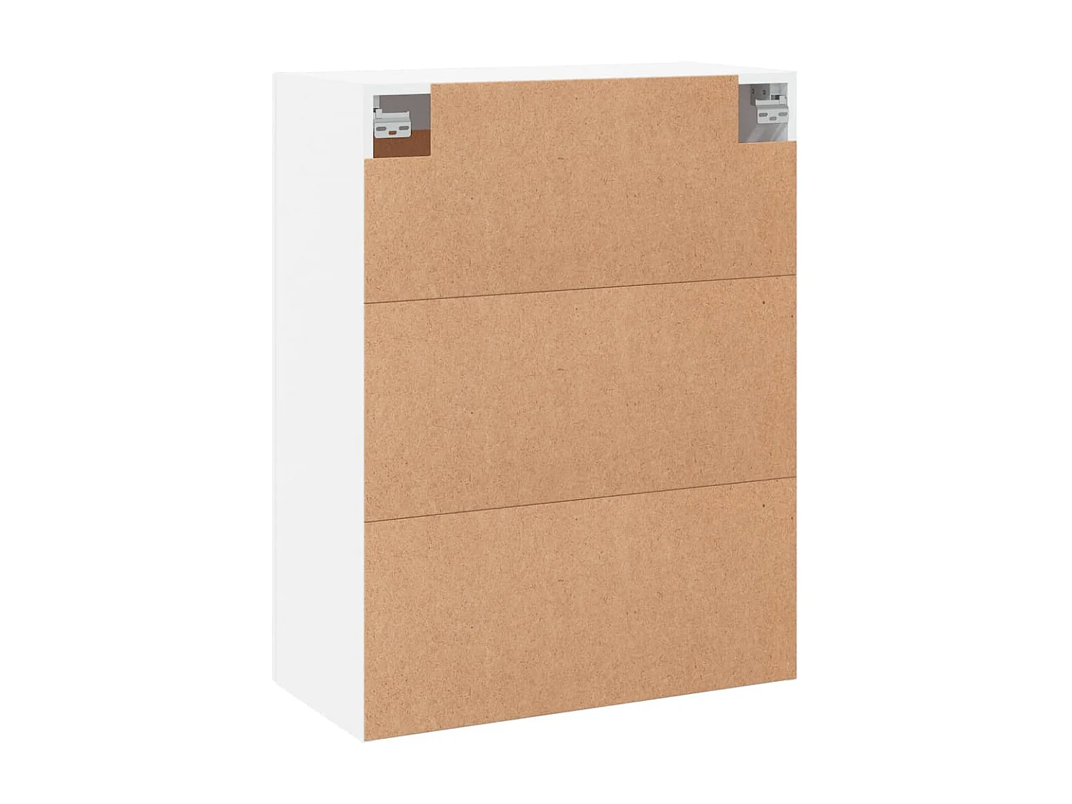 Armoires murales 2 pcs blanc bois d'ingénierie