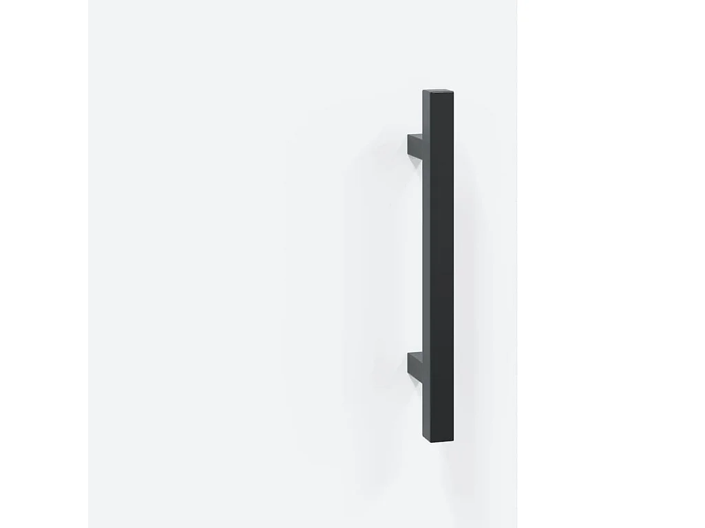 Armoires murales 2 pcs blanc bois d'ingénierie