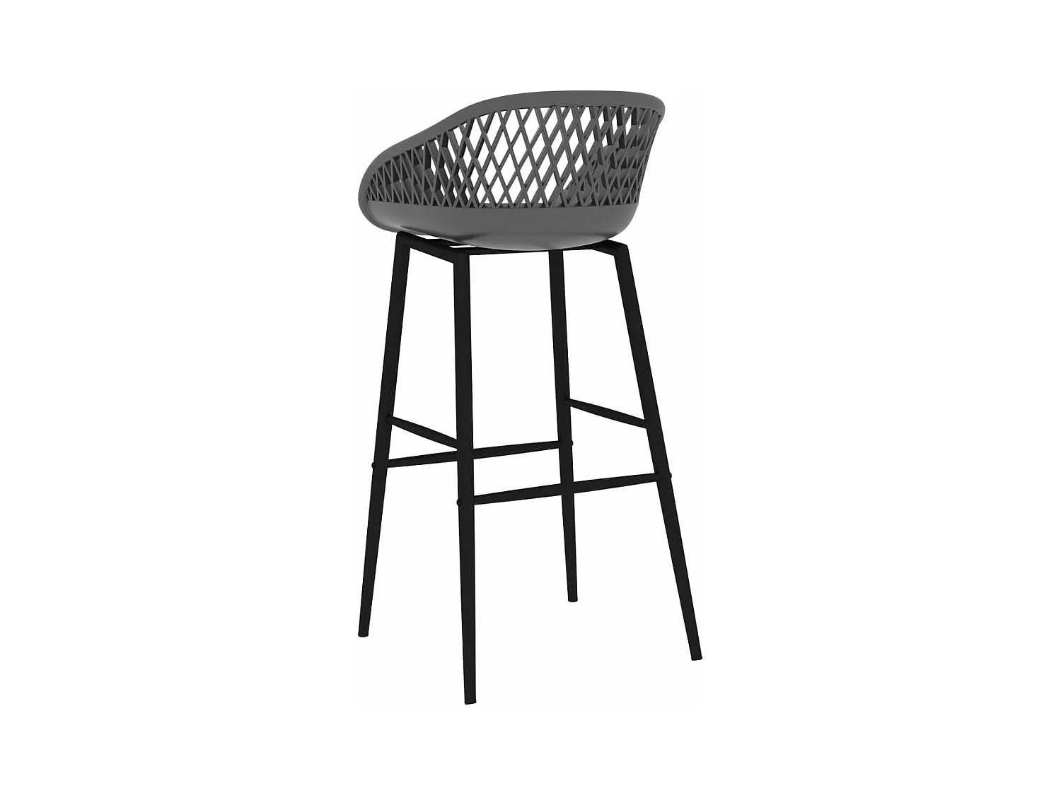Ensemble de bar 7 pcs Noir et gris