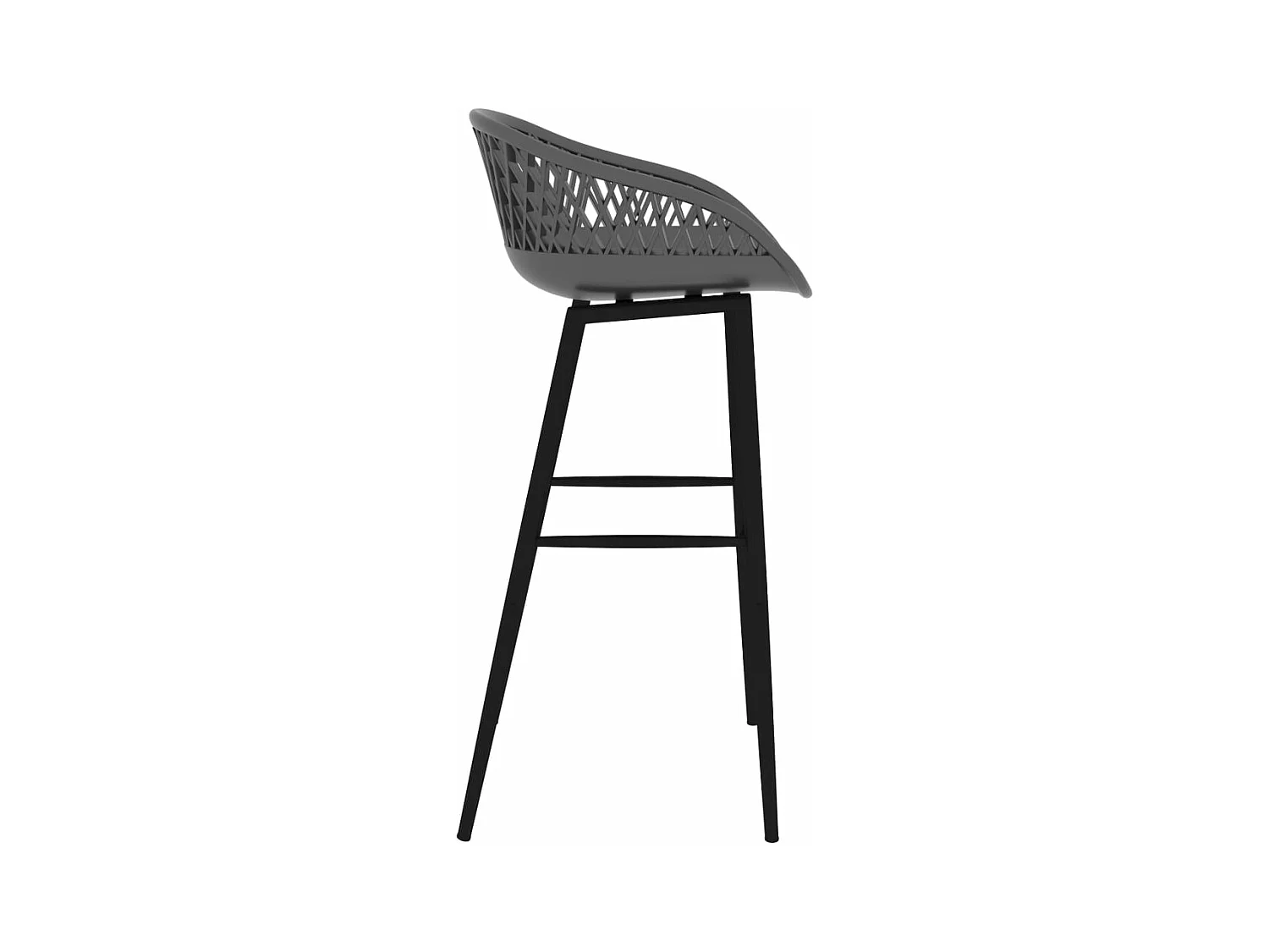 Ensemble de bar 7 pcs Noir et gris