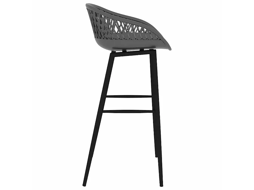 Ensemble de bar 7 pcs Noir et gris