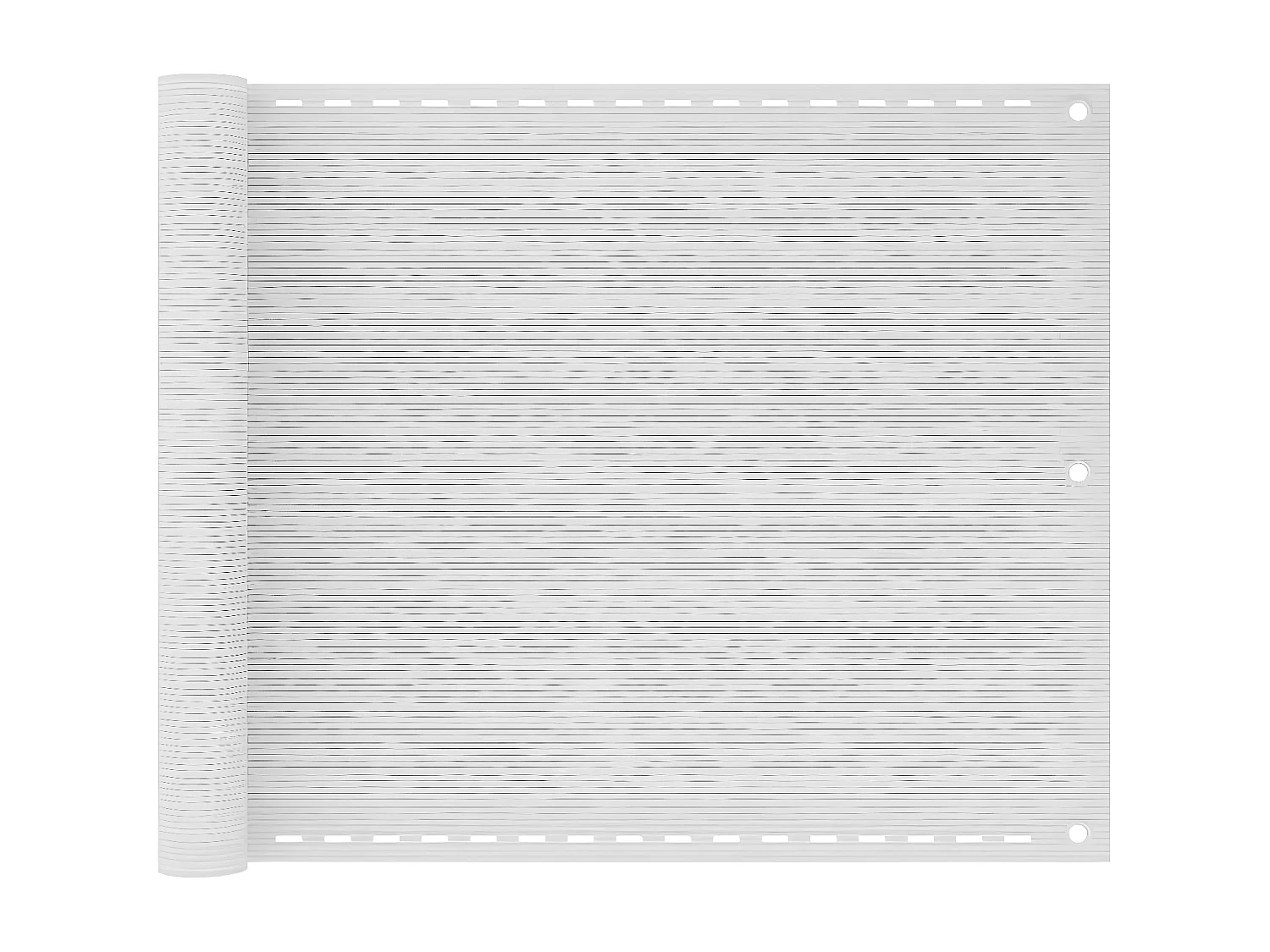 Écran de balcon Blanc 75x500 cm PEHD