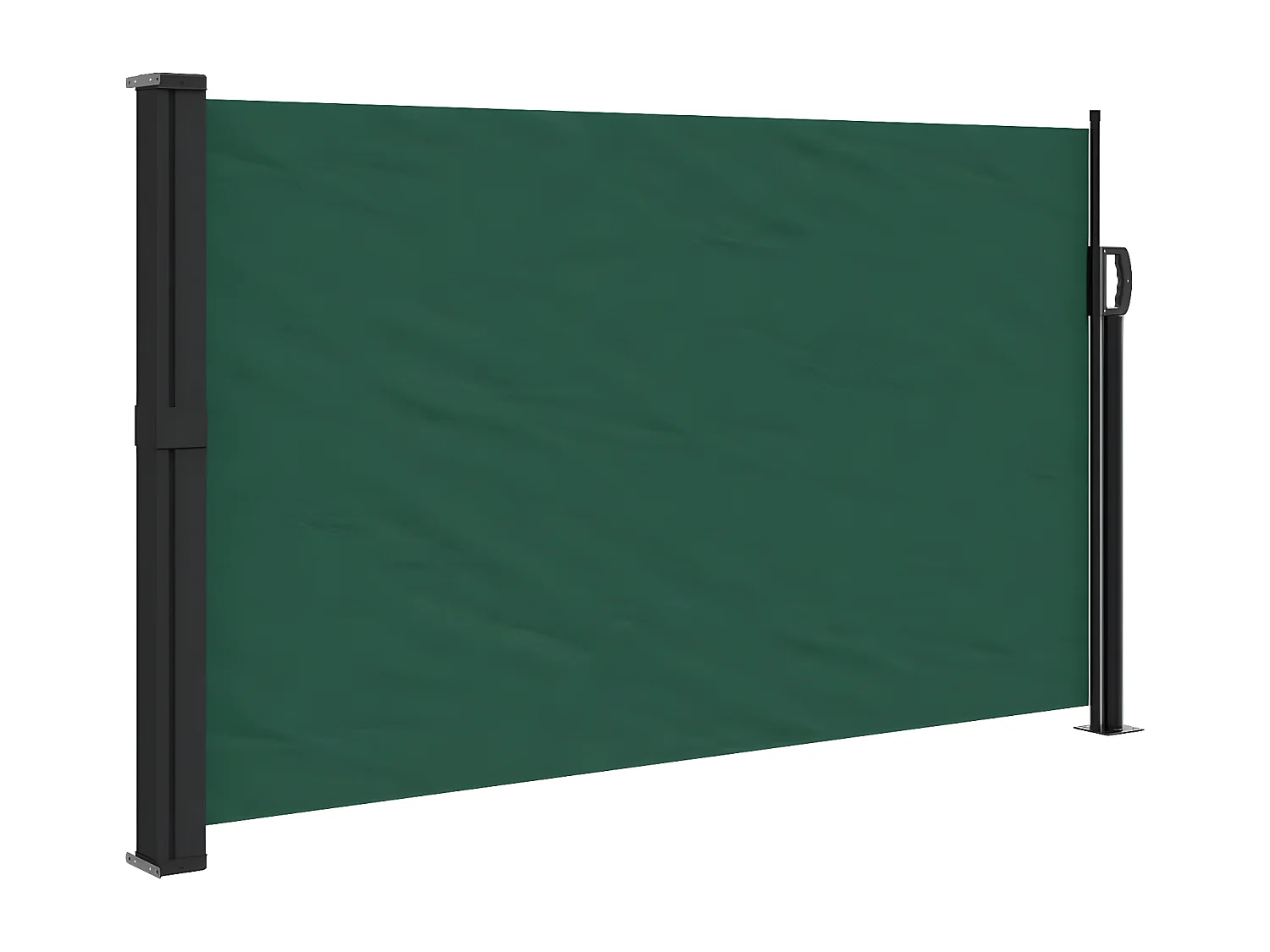 Auvent latéral rétractable vert foncé 120x300 cm