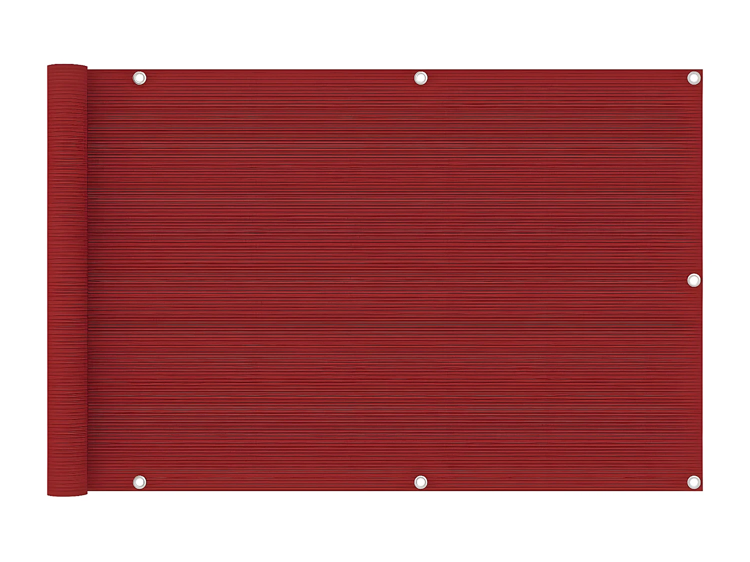 Écran de balcon Rouge 90x400 cm PEHD
