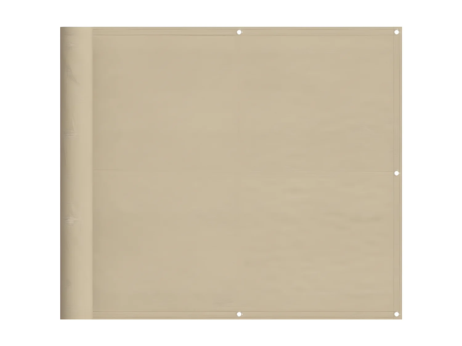 Écran de balcon beige 90x1000 cm 100% polyester oxford