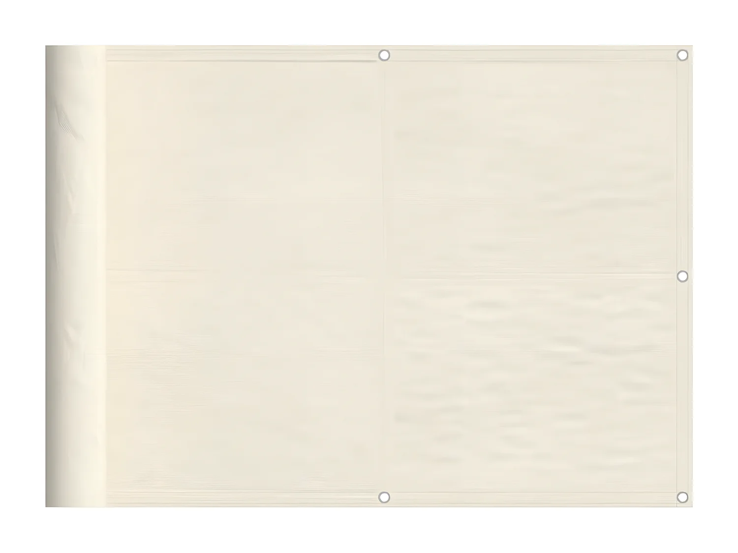 Écran de balcon crème 75x1000 cm 100% polyester oxford