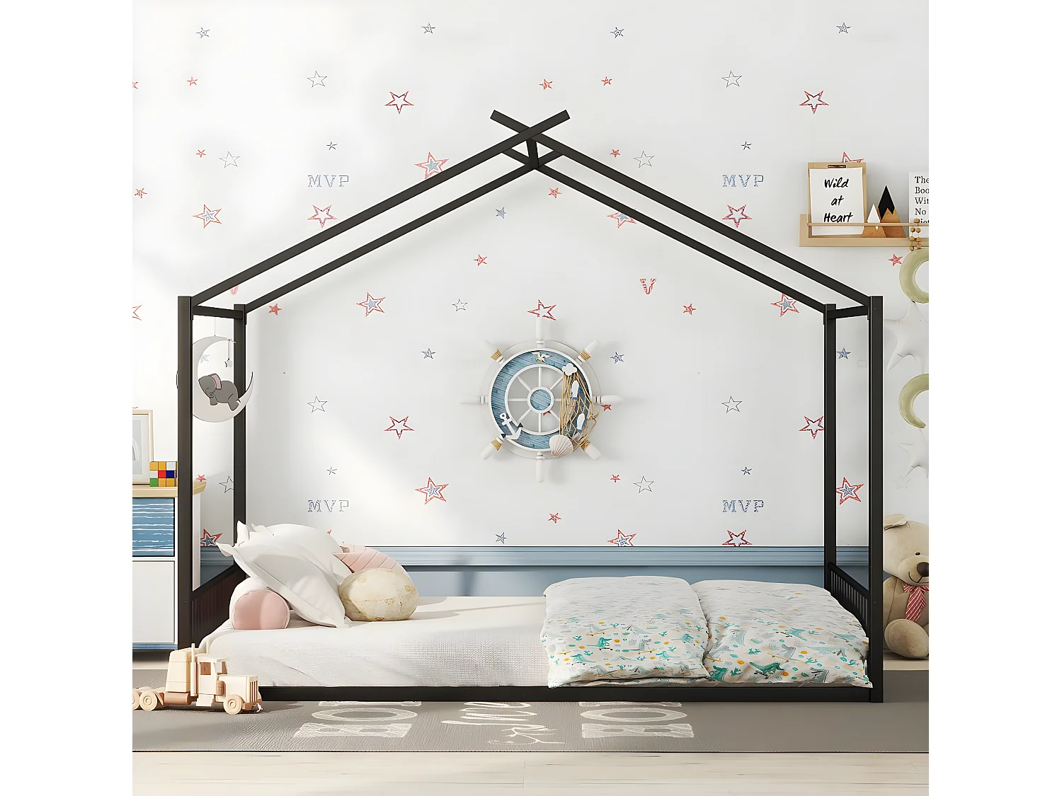 Cama acolchoada para adulto 180 x 1237 cm, sem cabeceira, com faixa LED (monocromática), base com suspensão hidráulica, bege.