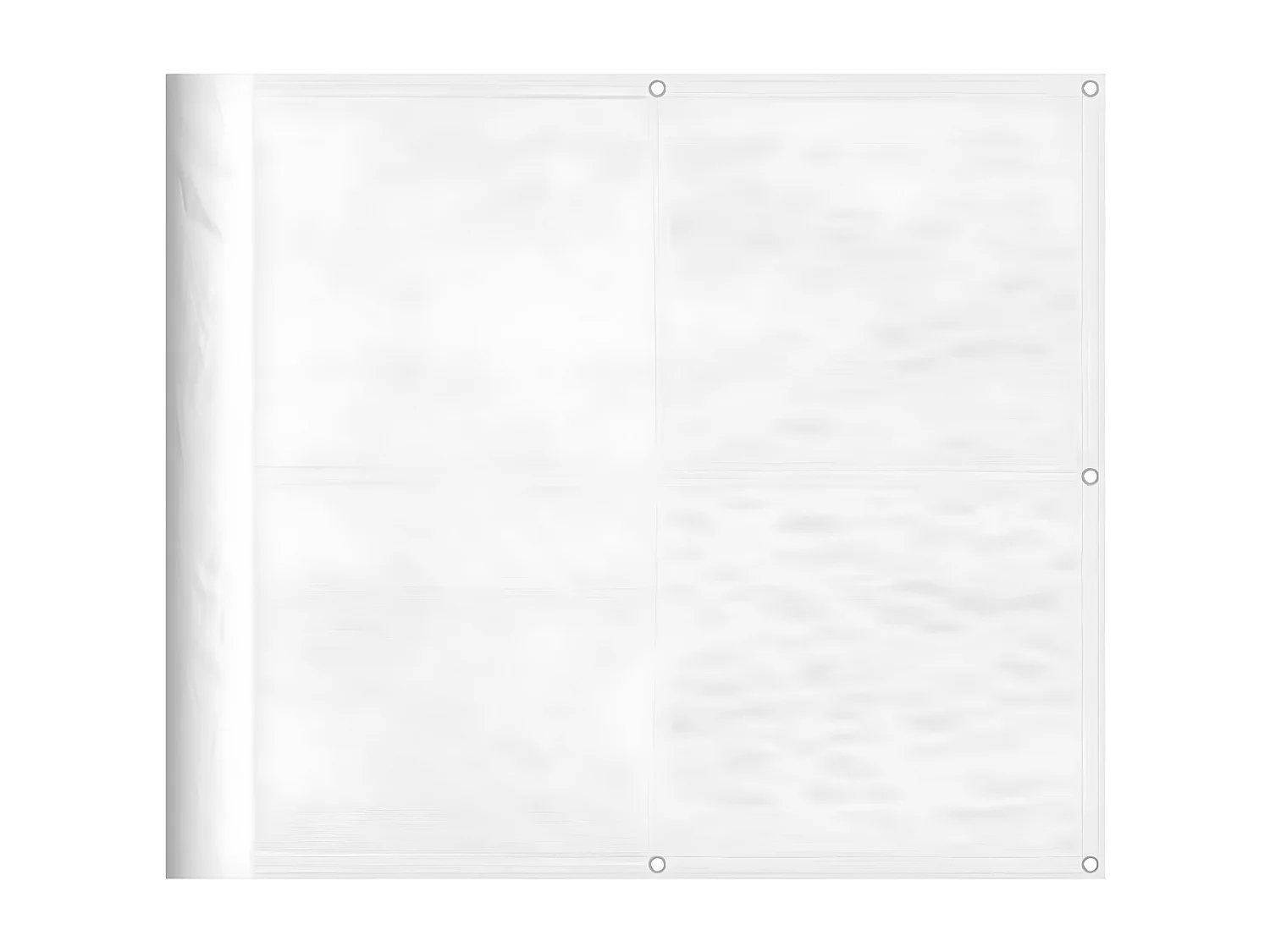 Écran de balcon blanc 90x700 cm 100% polyester oxford