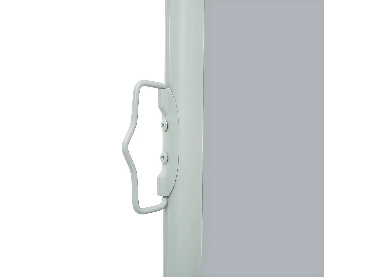 Auvent latéral rétractable de patio 140x500 cm Gris