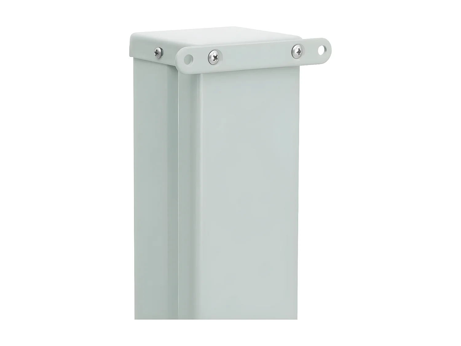 Toldo lateral retráctil de jardín gris 140x500 cm