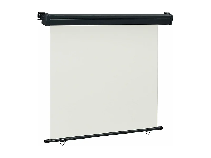 Balkonscherm 165x250 cm crèmekleurig