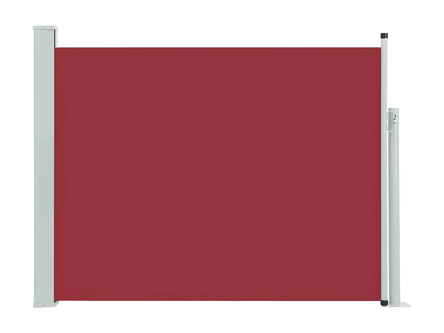 Auvent latéral rétractable de patio 140x500 cm Rouge