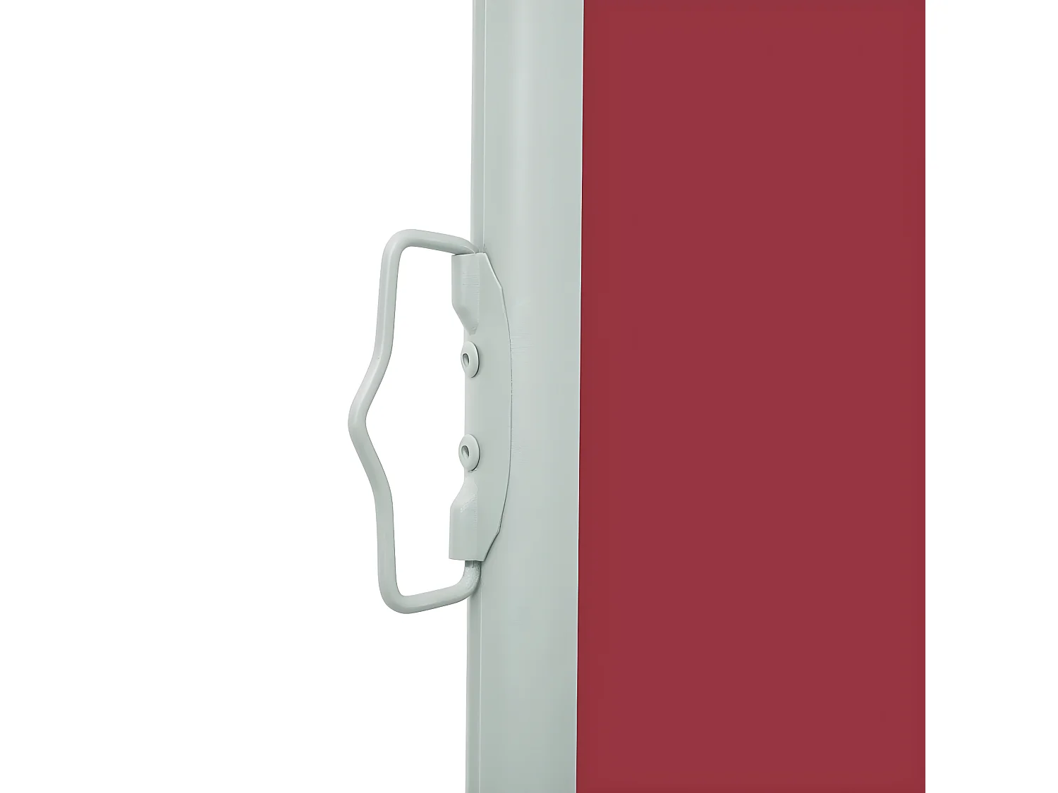 Auvent latéral rétractable de patio 140x500 cm Rouge