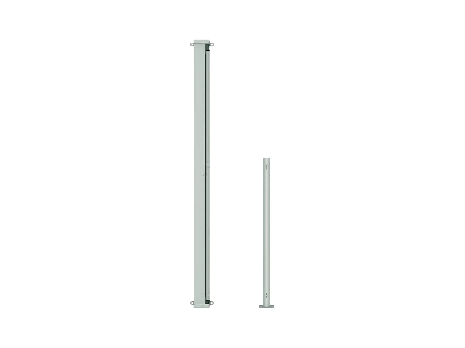 Auvent latéral rétractable de patio 180x500 cm Bleu