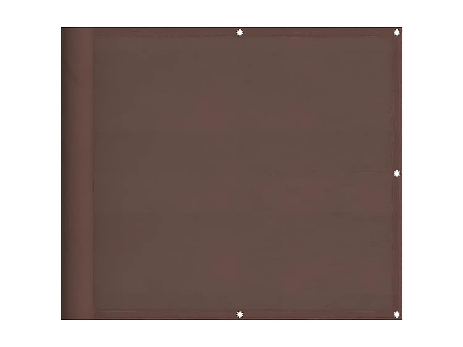 Écran de balcon marron 90x700 cm 100% polyester oxford