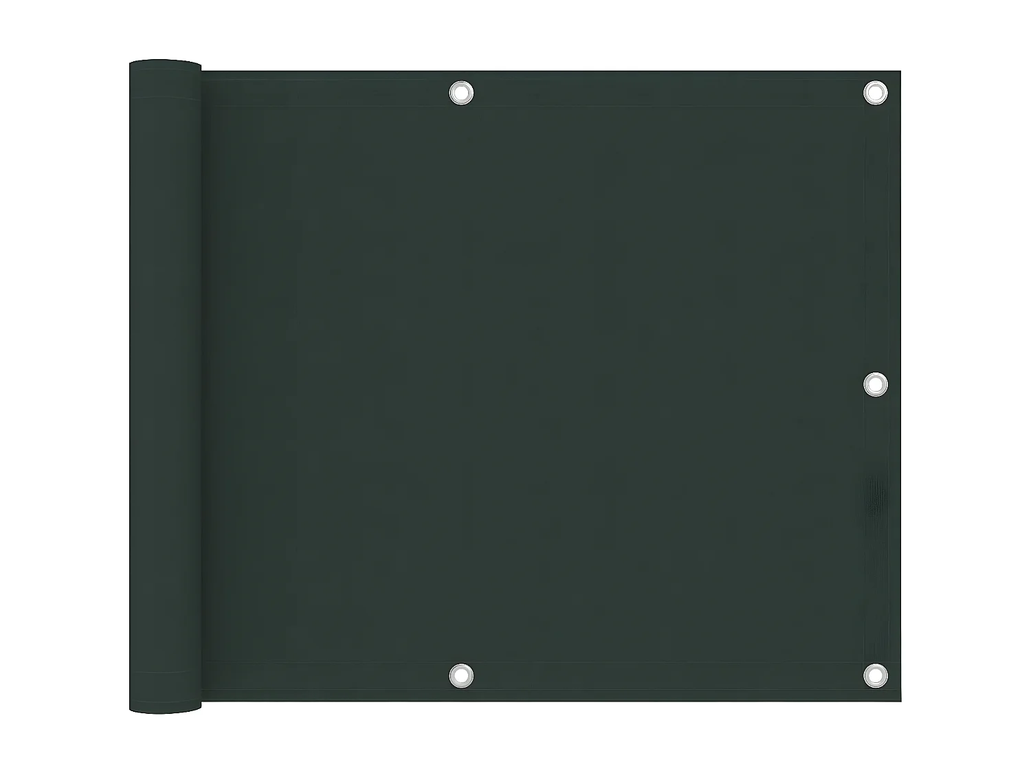 Écran de balcon Vert foncé 75x500 cm Tissu Oxford