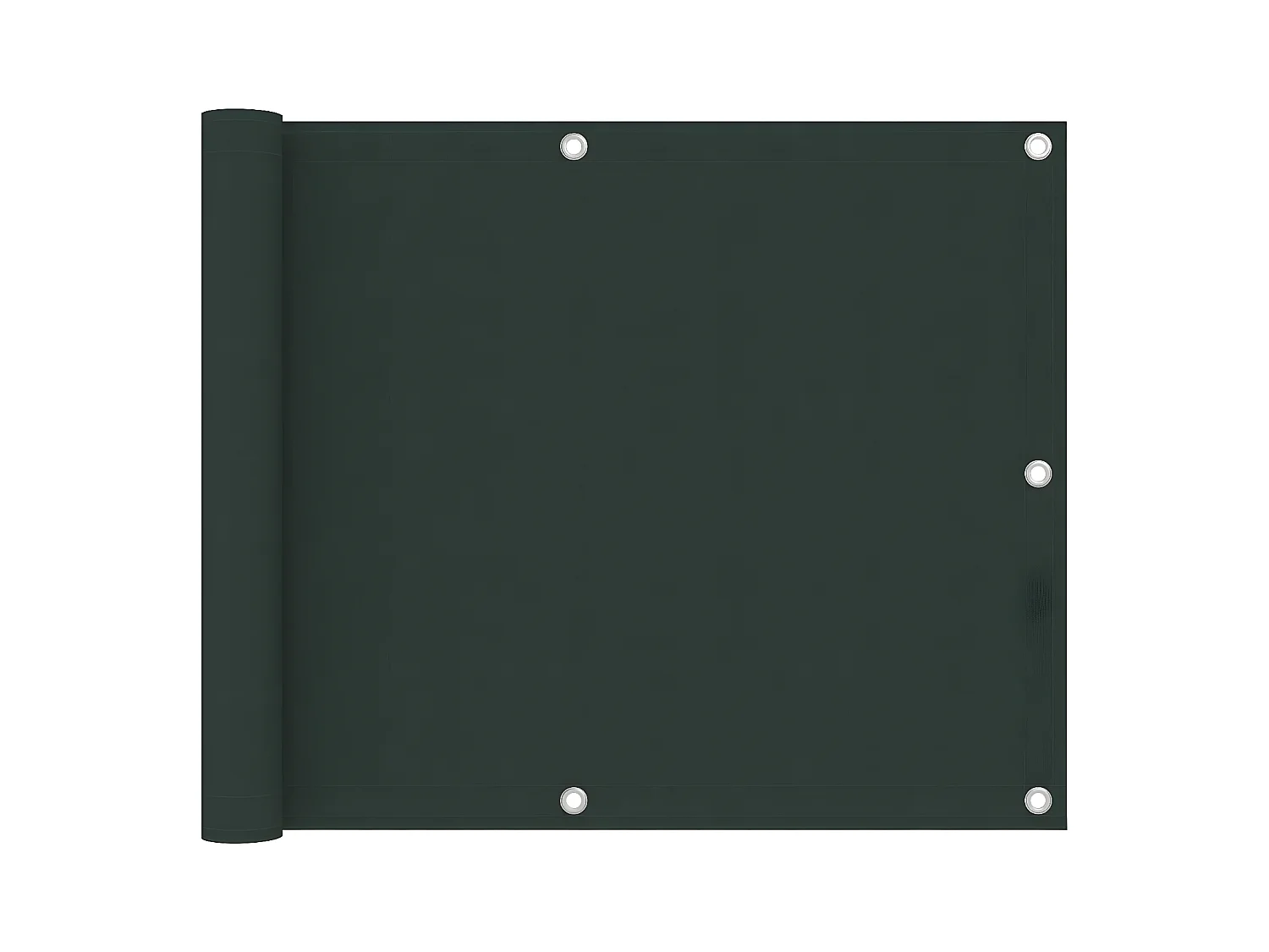 Tela de varanda 75x500 cm tecido Oxford verde-escuro