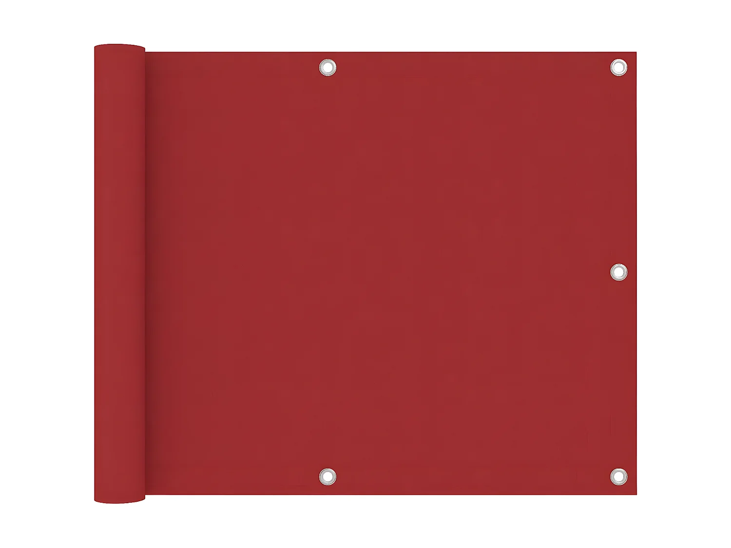 Écran de balcon Rouge 75x500 cm Tissu Oxford