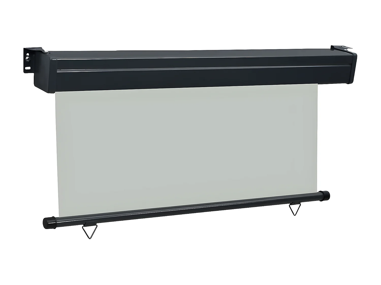 Auvent latéral de balcon 170x250 cm Gris