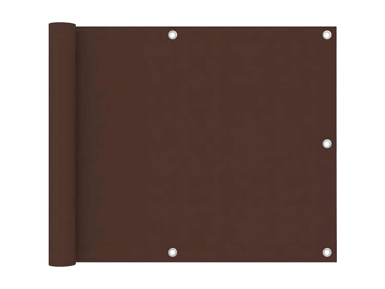 Écran de balcon Marron 75x500 cm Tissu Oxford