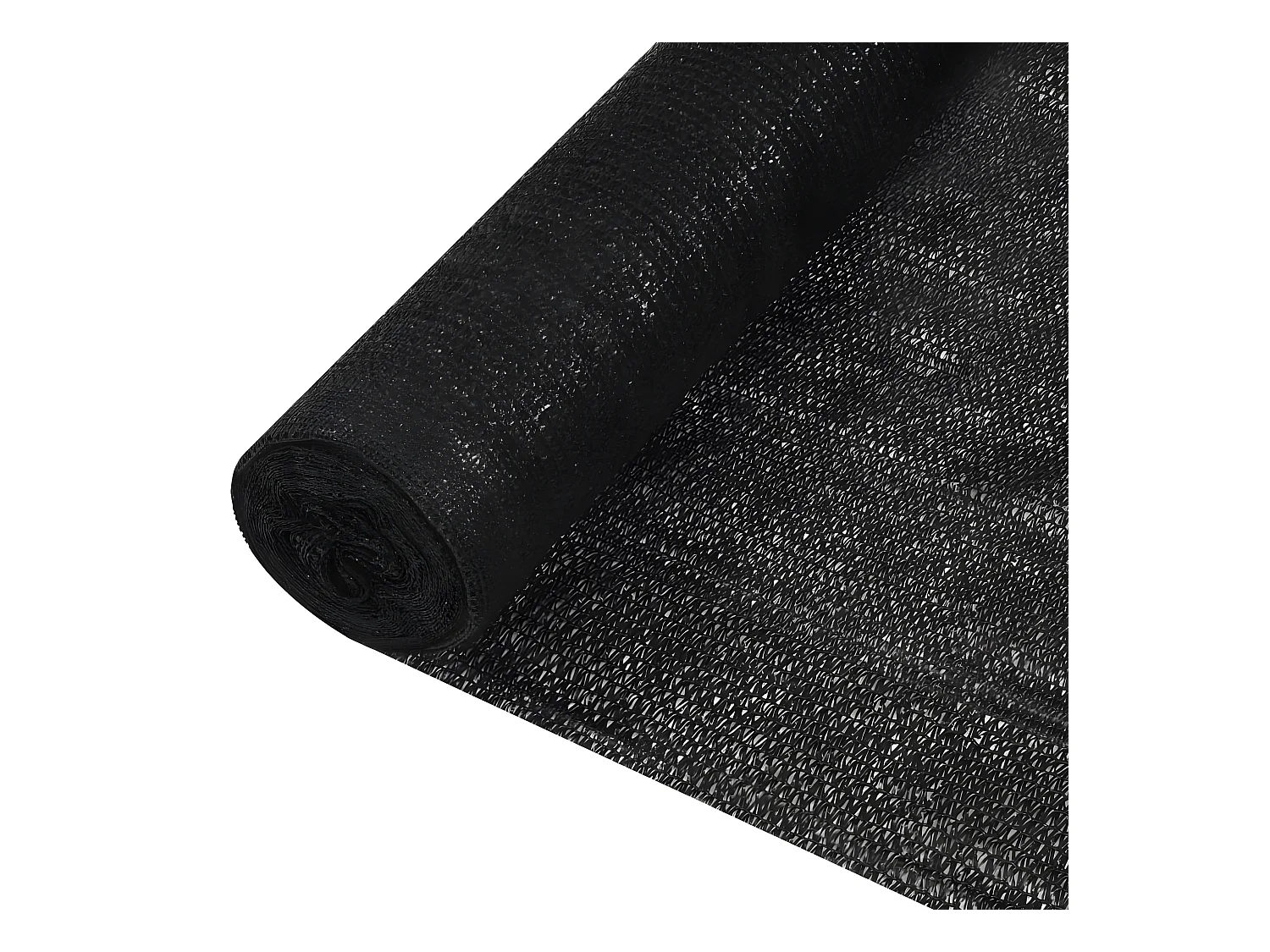 Filet brise-vue Noir 1,5x50 m PEHD 195 g/m²