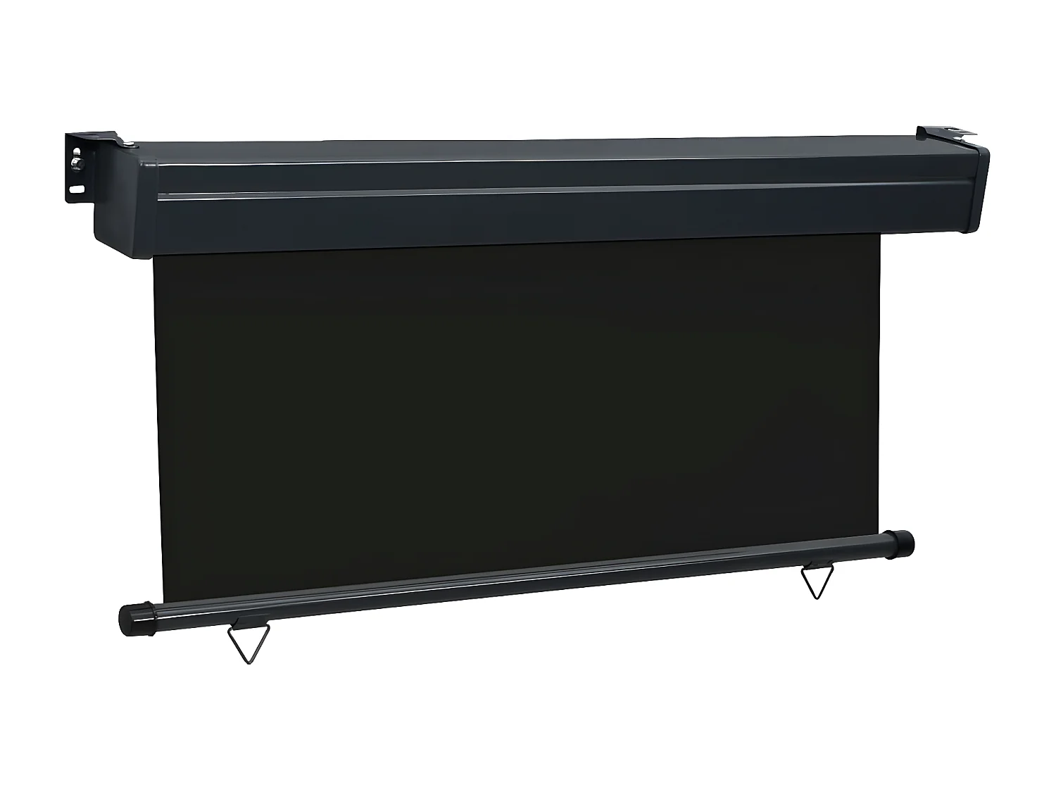 Auvent latéral de balcon 160x250 cm Noir