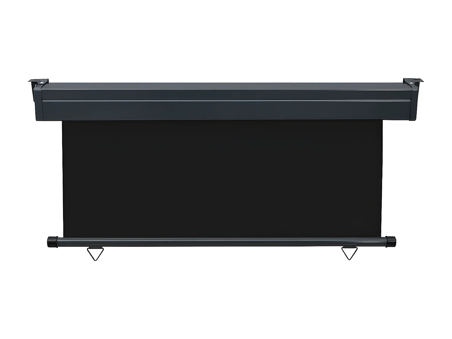 Auvent latéral de balcon 160x250 cm Noir