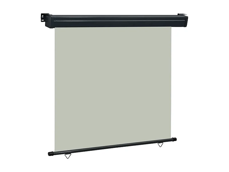 Auvent latéral de balcon 160x250 cm Gris