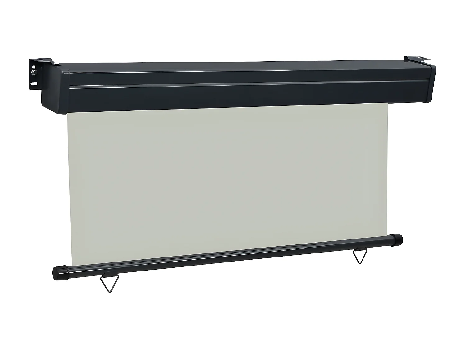 Auvent latéral de balcon 160x250 cm Gris
