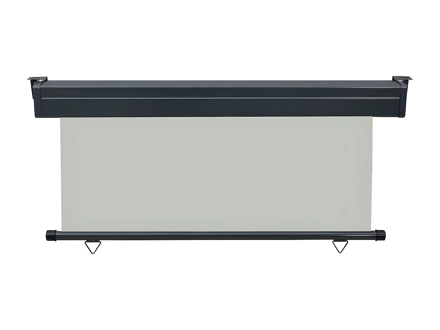 Auvent latéral de balcon 160x250 cm Gris