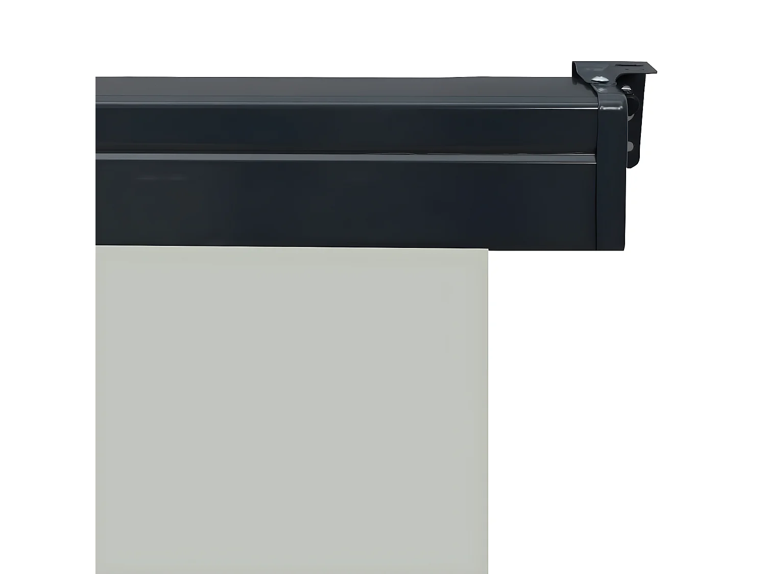 Auvent latéral de balcon 160x250 cm Gris