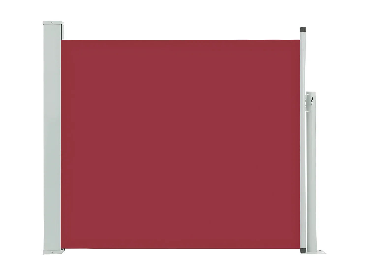 Auvent latéral rétractable de patio 100x300 cm Rouge