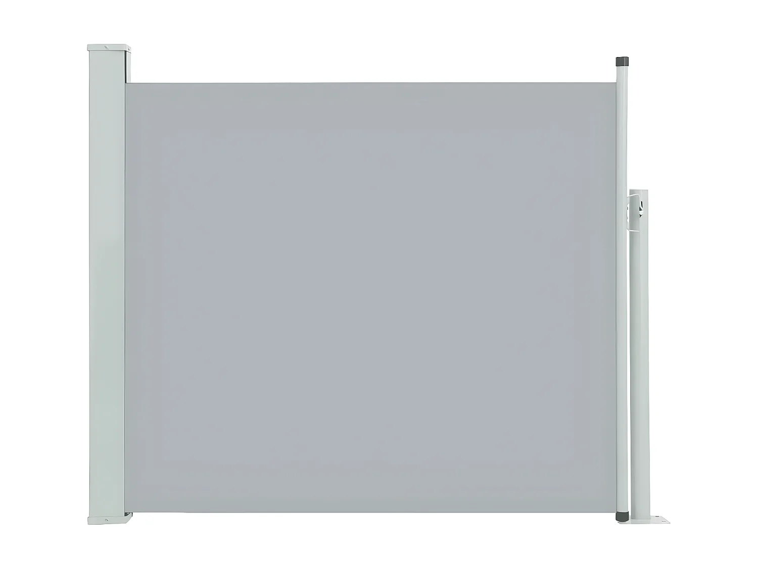 Auvent latéral rétractable de patio 100x300 cm Gris