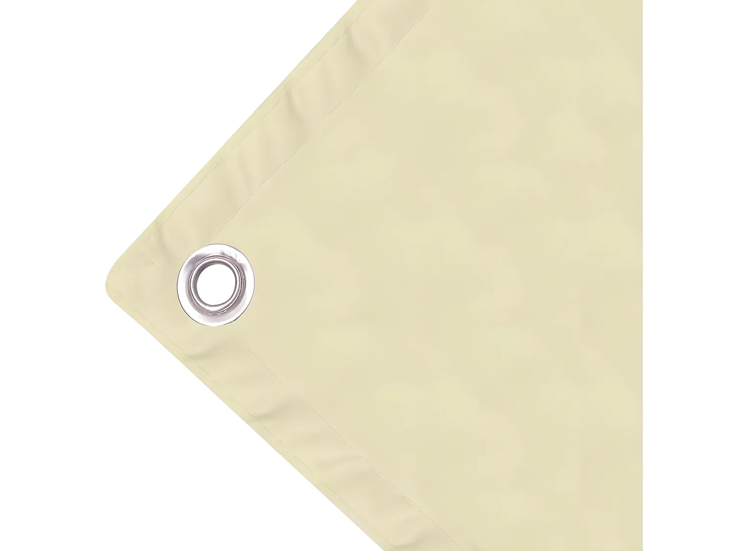 Écran de balcon en tissu Oxford 90x600 cm Crème