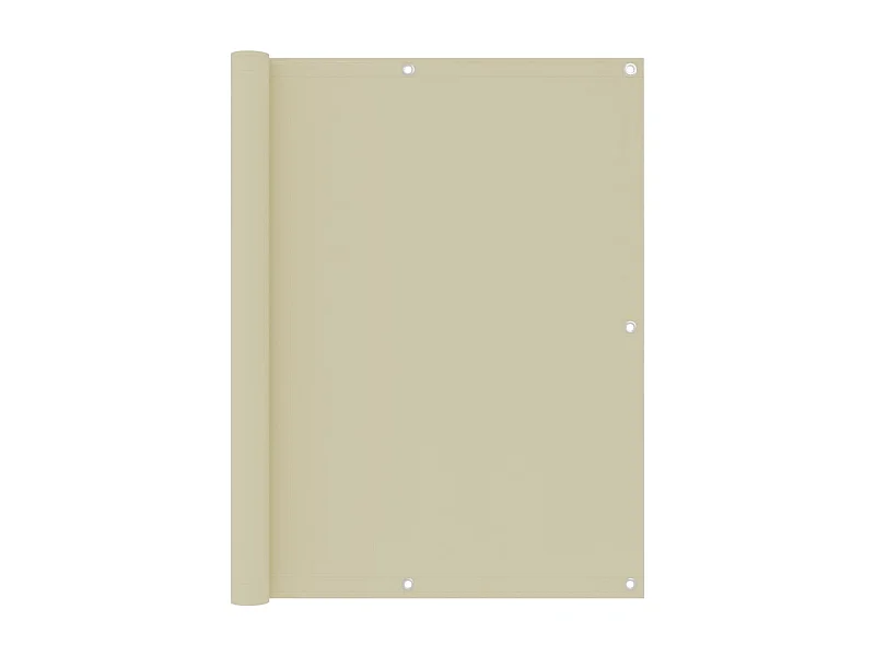 Écran de balcon Crème 120x400 cm Tissu Oxford