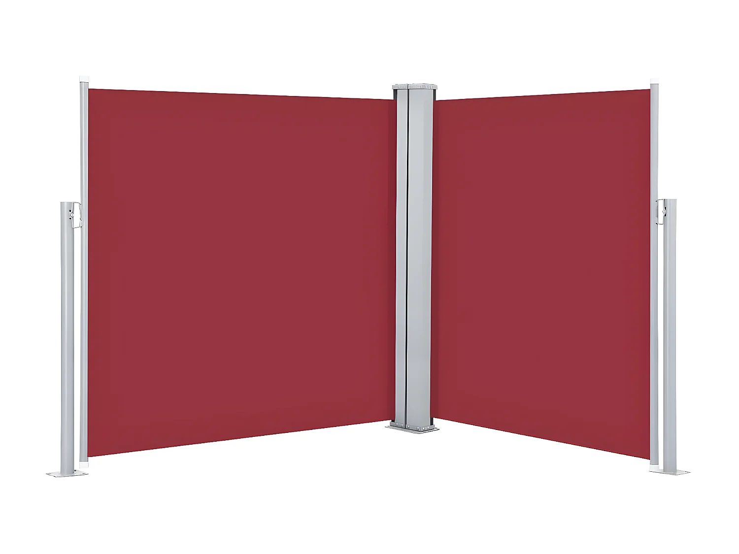 Toldo lateral retrátil 140x600 cm vermelho