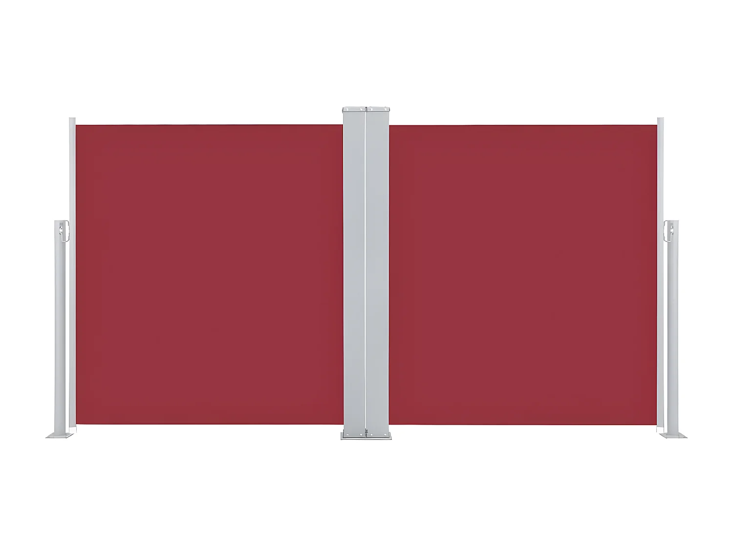Toldo lateral retrátil 140x600 cm vermelho
