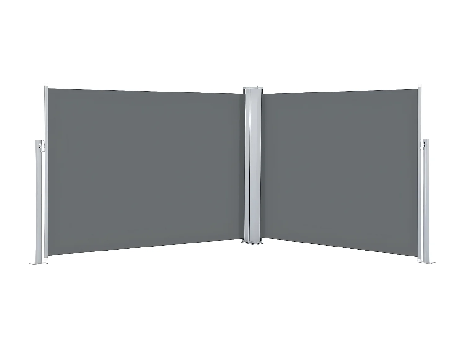 Auvent latéral rétractable Anthracite 140 x 1000 cm