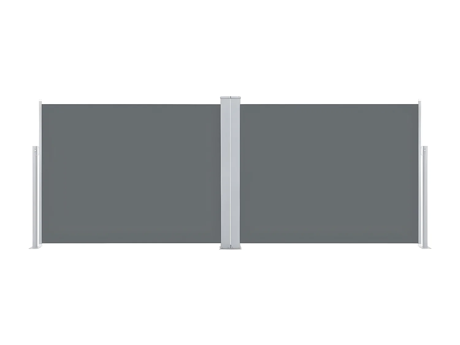 Toldo lateral retráctil gris antracita 140x1000 cm