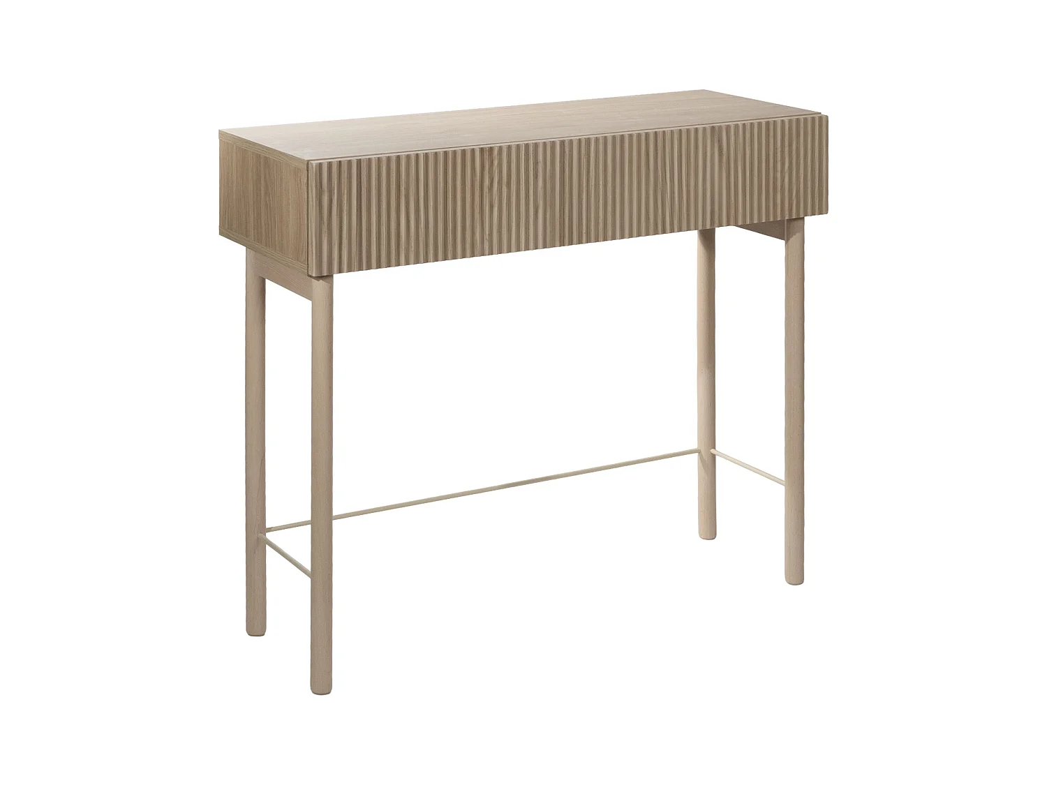 Consola con cajón - de pie - 90 cm - color roble aceitado - NOLIE