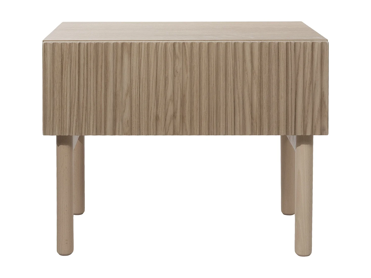 Nachtkastje met lade - staand - 50 cm - geolied eikenhoutkleur - NOLIE