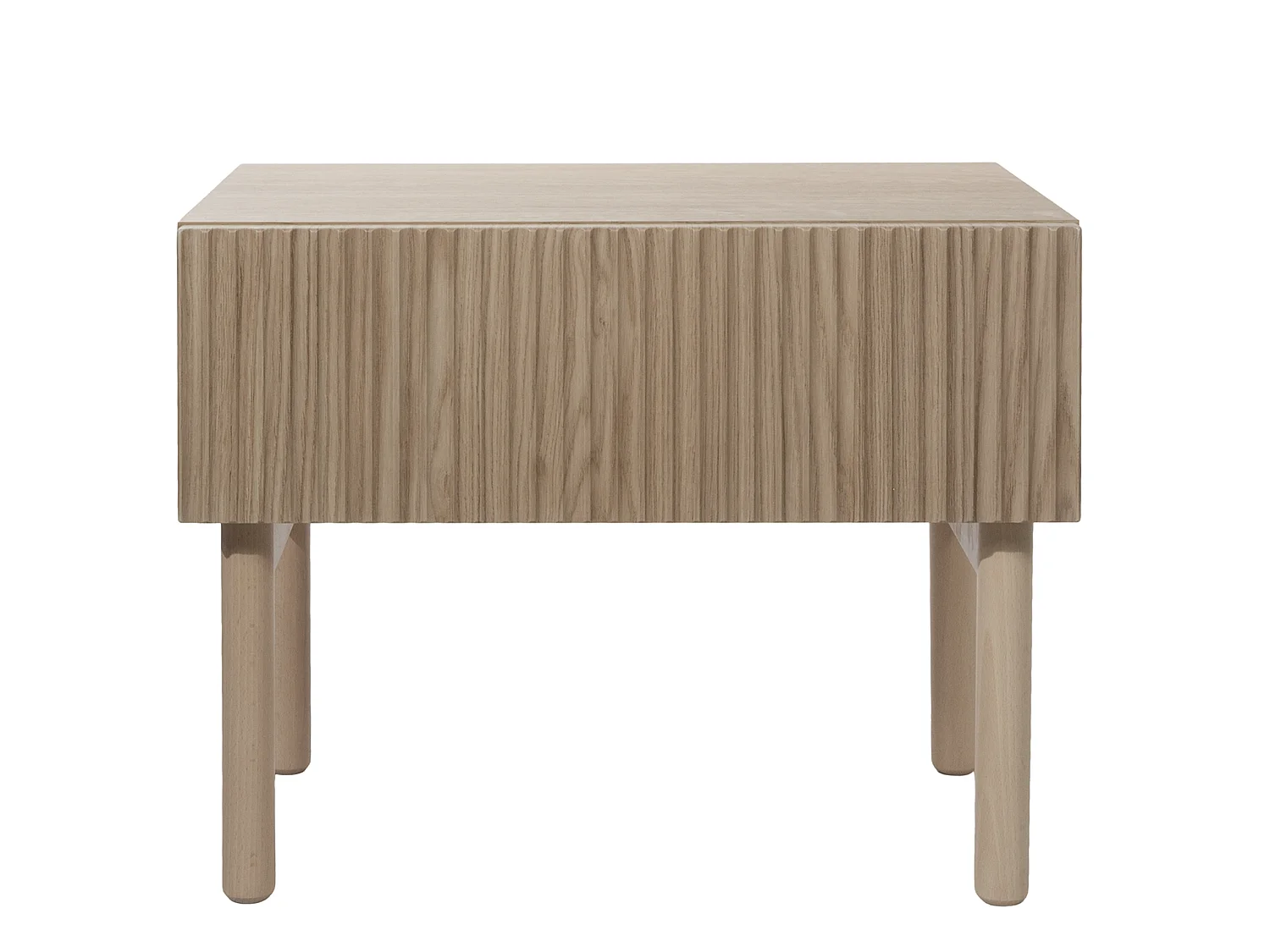 Nachtkastje met lade - staand - 50 cm - geolied eikenhoutkleur - NOLIE