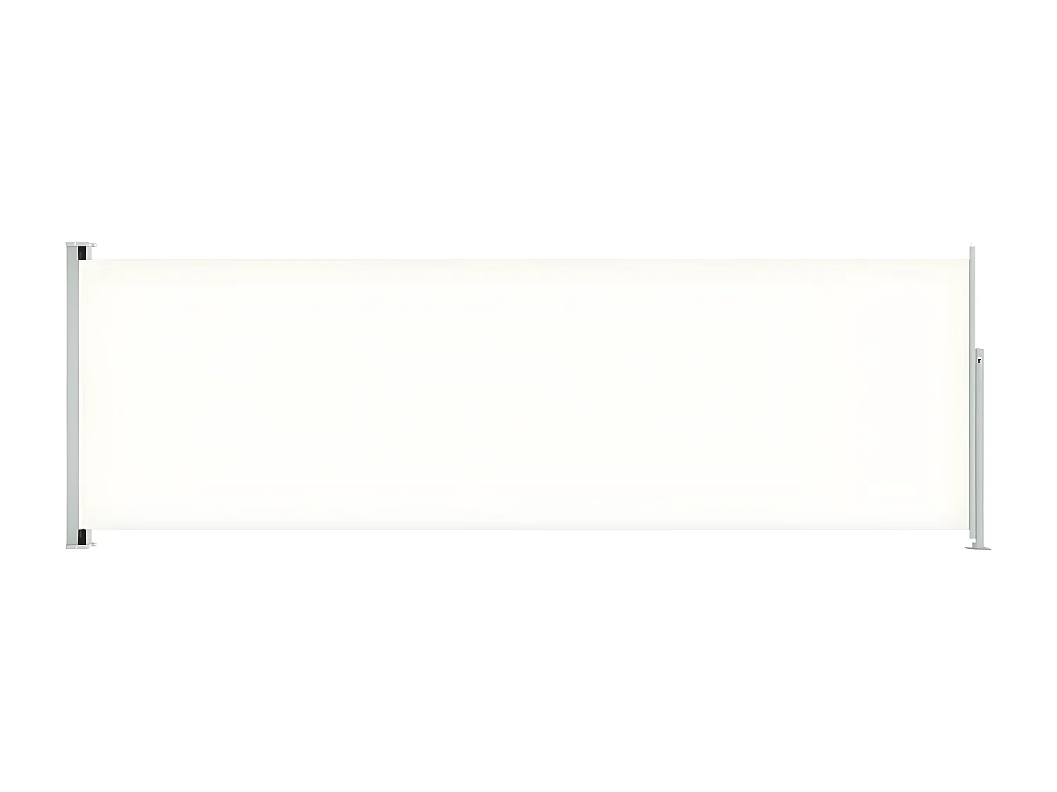 Auvent latéral rétractable de patio 200x600 cm Crème