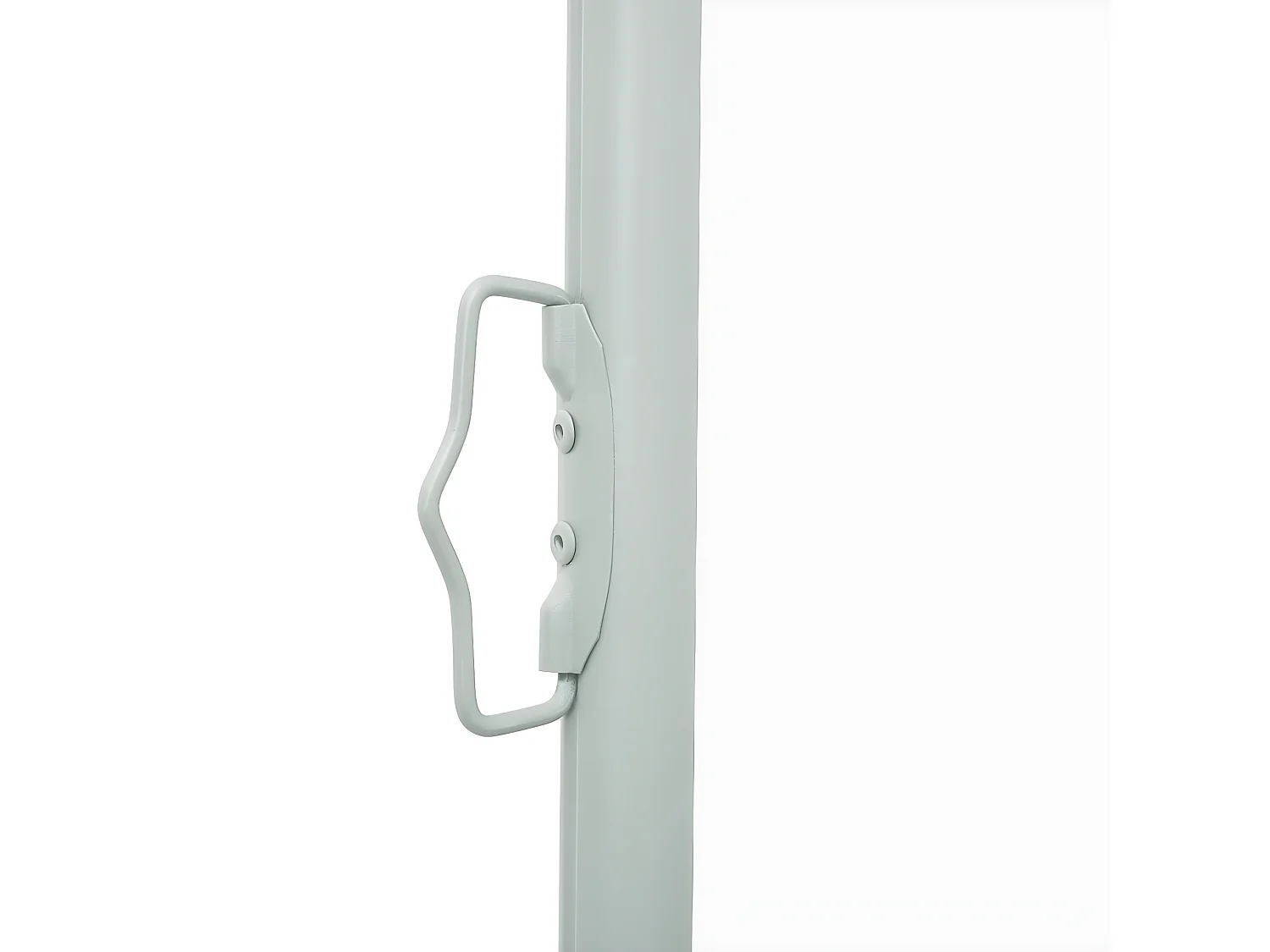 Auvent latéral rétractable de patio 100x500 cm Crème